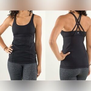 Lululemon Athletica Black Tank Top size 6